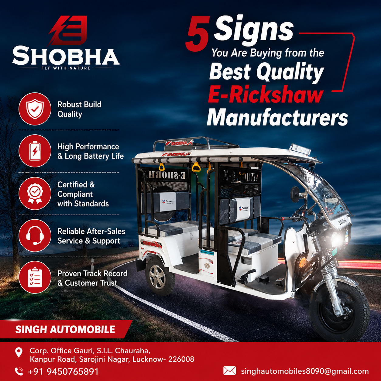 Best Quality E-Rickshaw Manufacturers